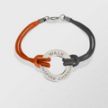 Two-Tone Awareness Bracelet w/ Customized Message